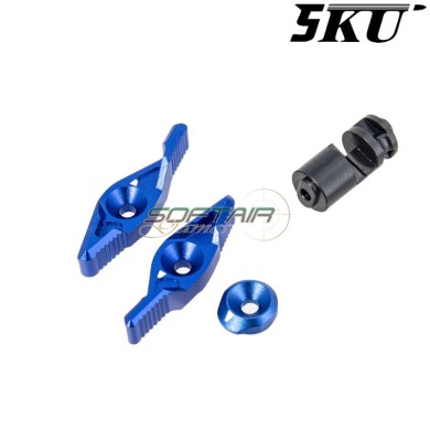 Selettore SI ambidestro BLU per MWS M4 GBB 5KU (5ku-mws-20-bu)