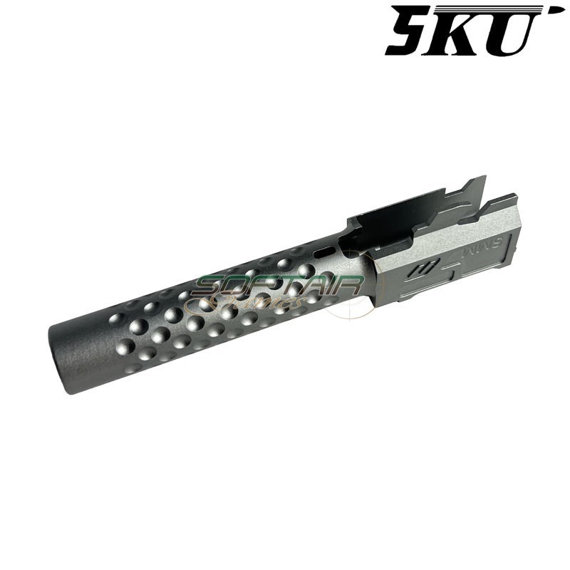 Canna esterna ZEV Style TITANIUM GREY per pistola G19x / G45 5KU (5ku-gbefg003-tg)