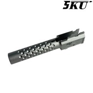 Outer barrel ZEV Style TITANIUM GREY for pistol G19x / G45 5KU (5ku-gbefg003-tg)