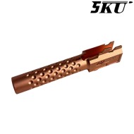 Outer barrel ZEV Style GOLD for pistol G19x / G45 5KU (5ku-gbefg003-g)