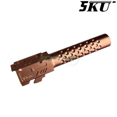 Canna esterna ZEV Style GOLD per pistola G19x / G45 5KU (5ku-gbefg003-g)