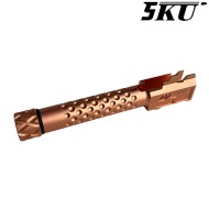 Canna esterna ZEV Style GOLD 14mm CCW per pistola G19x / G45 5KU (5ku-gbefg004-g)