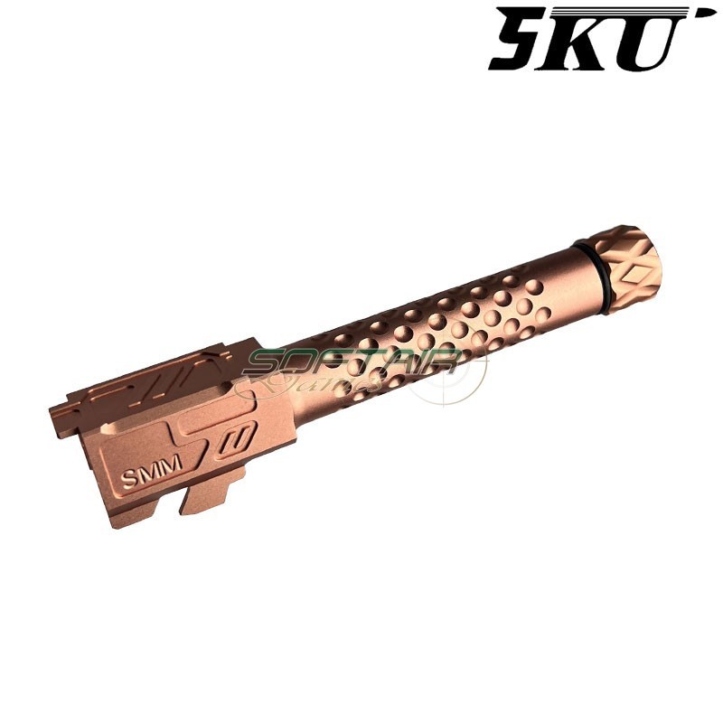 Outer barrel ZEV Style GOLD 14mm CCW for pistol G19x / G45 5KU (5ku-gbefg004-g)