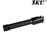 Outer barrel ZEV Style BLACK 14mm CCW for pistol G19x / G45 5KU (5ku-gbefg004-bk)