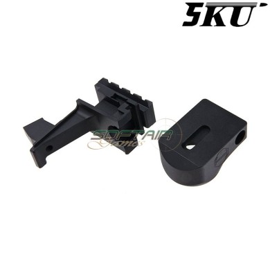 Adattatore 1913 & Buffer Tube per Marui AKM GBB 5KU (5ku-gbtmak003-bk)