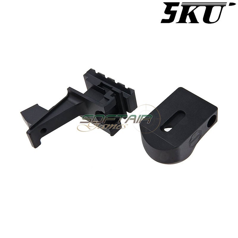 Buffer Tube & 1913 Adapter for Marui AKM GBB 5KU (5ku-gbtmak003-bk)
