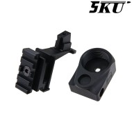 Buffer Tube & 1913 Adapter for Marui AKM GBB 5KU (5ku-gbtmak003-bk)