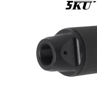 Flash hider SLR Style SILVER 14mm CCW 5KU (5ku-slr-01-sv)