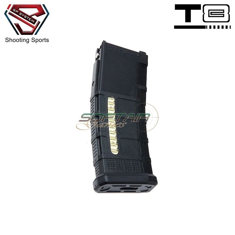 Gas Magazine BLACK 35bb P30 for MWS M4 GBB T8 SP System (t8-p30w-bk)