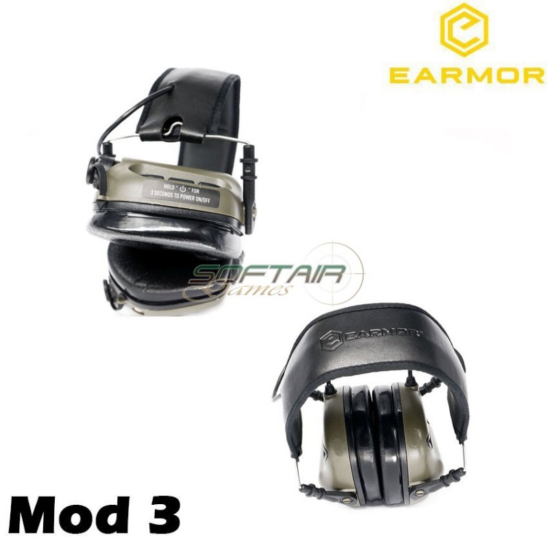 M31 Mod3 Cuffie Tactical Hearing Protection Ear-muff Pink Earmor (ea-m31-pk-mod3)