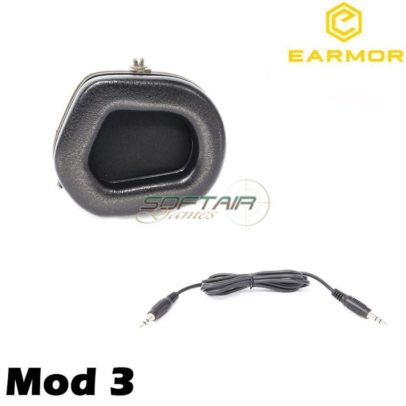 M31 Mod3 Cuffie Tactical Hearing Protection Ear-muff Pink Earmor (ea-m31-pk-mod3)