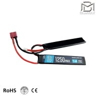 LiPo battery DEANS connector 7.4v X 1250mah 20c CQB type BlueMax-Power® (bmp-7.4x1250-ds-cqb)