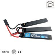 LiPo battery Mini Tamiya connector 11.1v X 2200mah 15c CQB type BlueMax-Power® (bmp-11.1x2200-cqb)