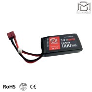 LiPo battery DEANS connector 11.1v X 1100mah 30c PEQ type BlueMax-Power® (bmp-11.1x1100-peq-ds)