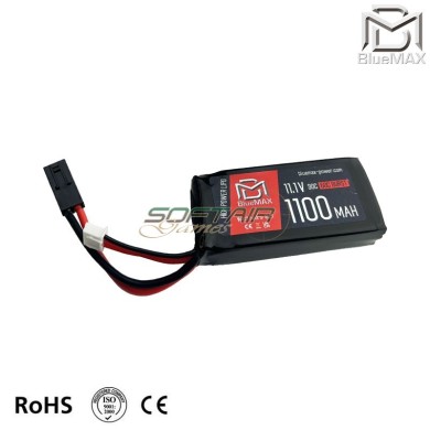 Batteria LiPo connettore Mini Tamiya 11.1v X 1100mah 30c PEQ type BlueMax-Power® (bmp-11.1x1100-peq)