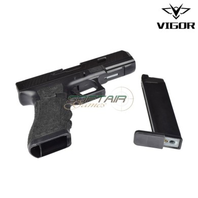 Gas Pistol G17 BLACK Stippling Vigor (vg1-b)