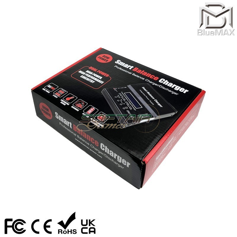 Carica Batterie LiPo / LiFe / Li-Ion / NiMH / NiCd Technology I6AC Smart Bluemax-power® (bmp-i6ac-charger)