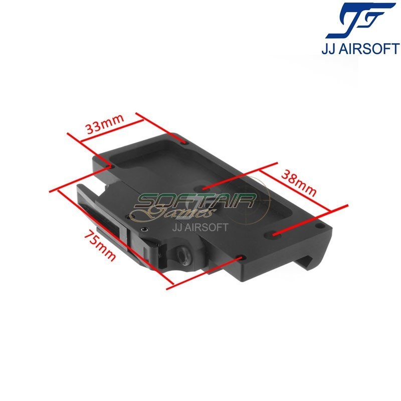 QD Mount BLACK per SRS 1x38 Red Dot JJ Airsoft (ja-1767-bk)