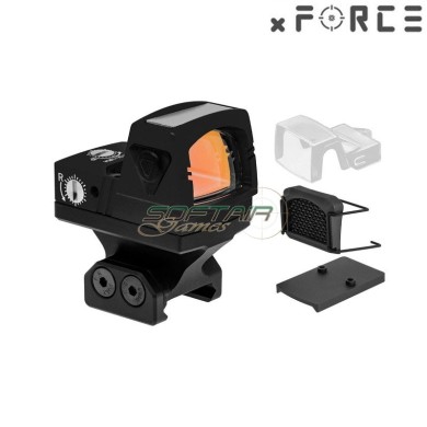 Sight SOLAR Power Mini Red Dot with SRW IB Mount BLACK xForce (xf-xr022blk)