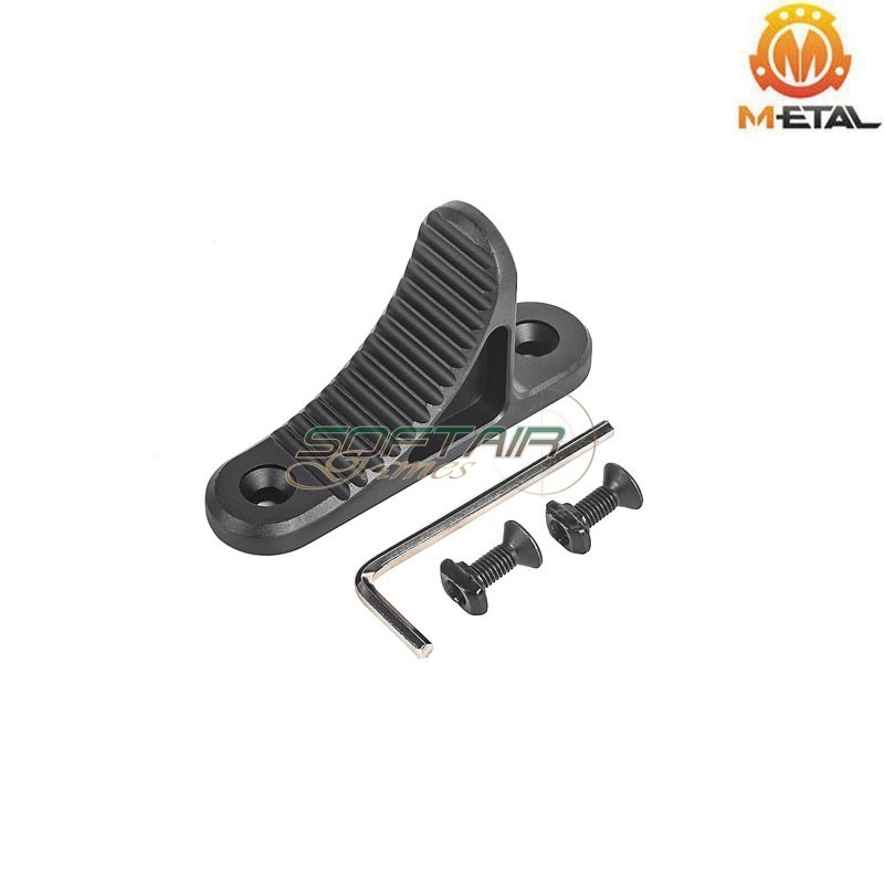 Hand-Stop Angled foregrip BLACK B5 Style LC & Keymod Metal® (me06092-bk-lo)