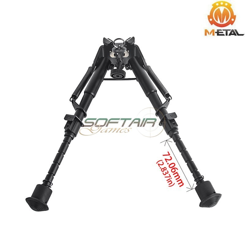Bipiede Harris Style BLACK per 20mm Weawer Metal® (me07003-bk)