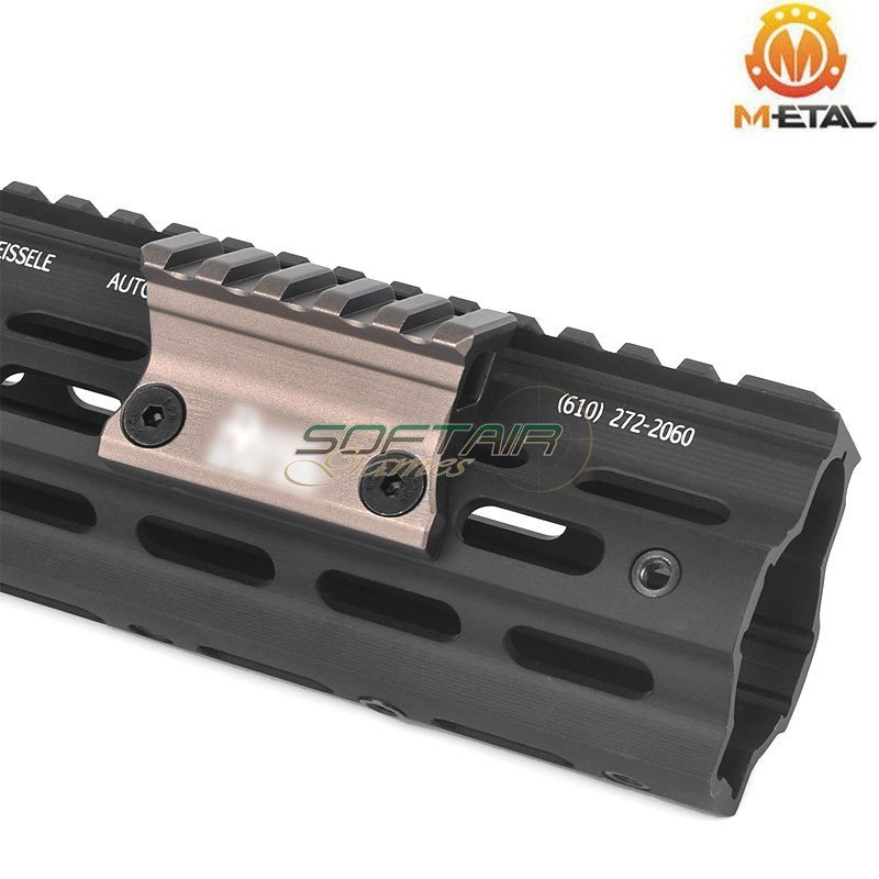 SMR Offset Rail 1 O'Clock BLACK Dan. D. Style LC & Keymod Metal® (me08033-bk-lo)