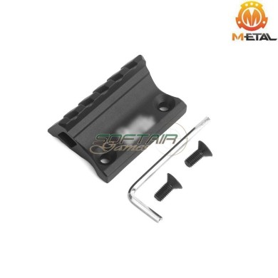 SMR Offset Rail 1 O'Clock BLACK Dan. D. Style LC & Keymod Metal® (me08033-bk-lo)
