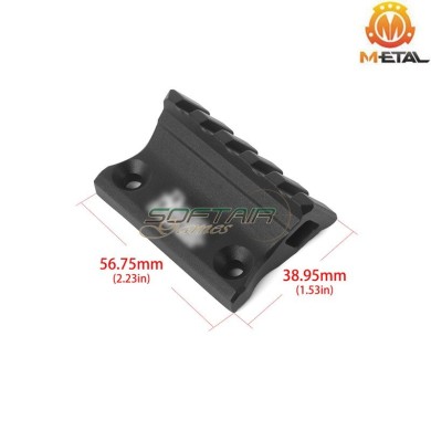 SMR Offset Rail 1 O'Clock BLACK Dan. D. Style LC & Keymod Metal® (me08033-bk-lo)