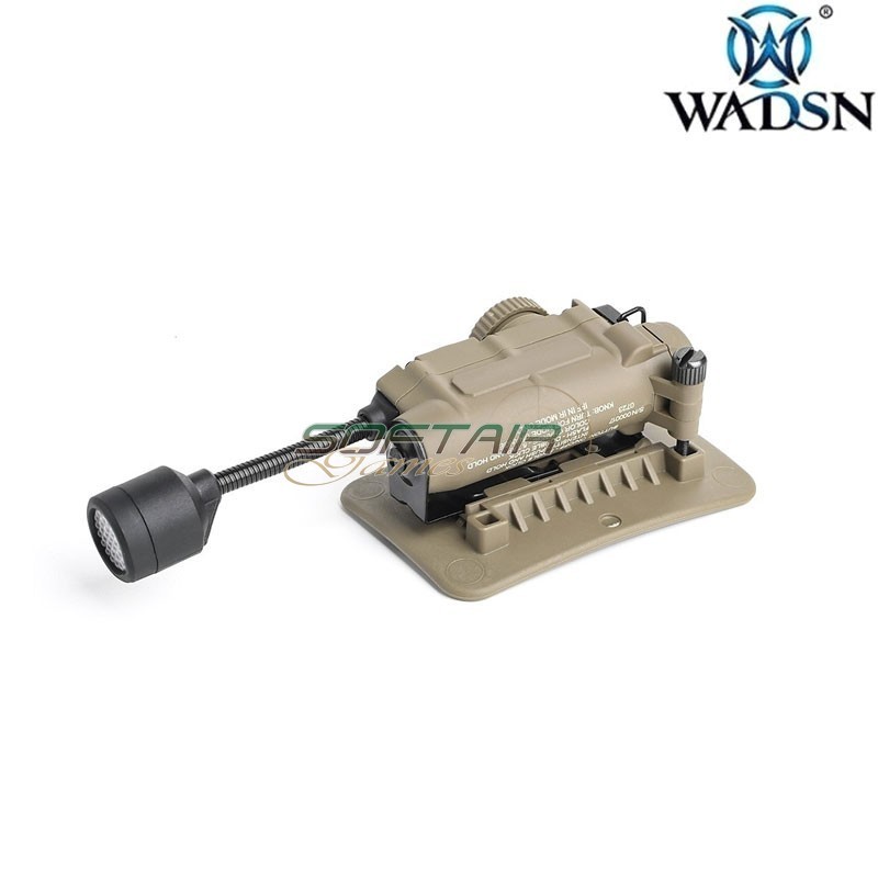 Torcia elmetto DARK EARTH LED/IR Flashlight Wadsn (wd05001-t)