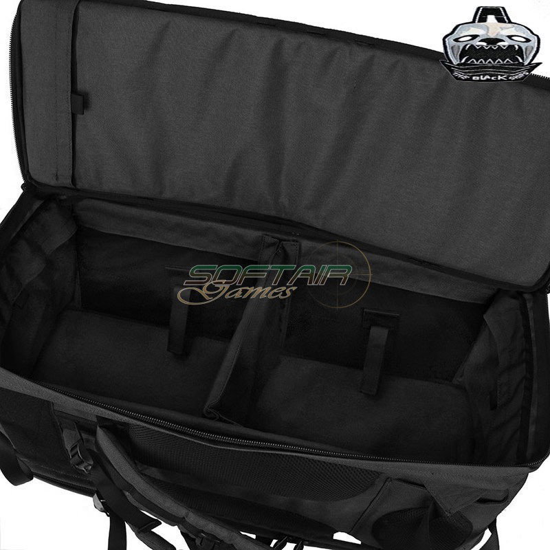 Multipurpose suitcase 75cm Mod.A BLACK transport as a backpack TheBlackShips (tbs-075-bk)