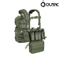 Combo Mini Chest rig + Backpack VEGETATO Outac (ot-rc201-kit-vi)