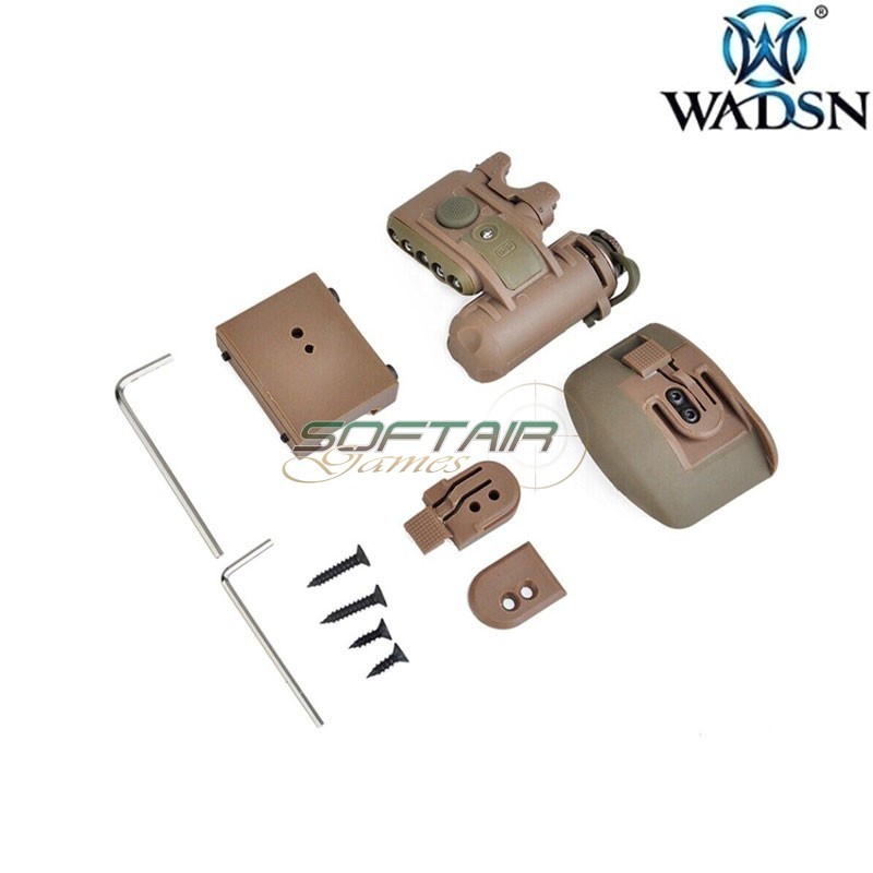 Helmet Light Set Gen 2 DARK EARTH Wadsn (wex029-de-red)