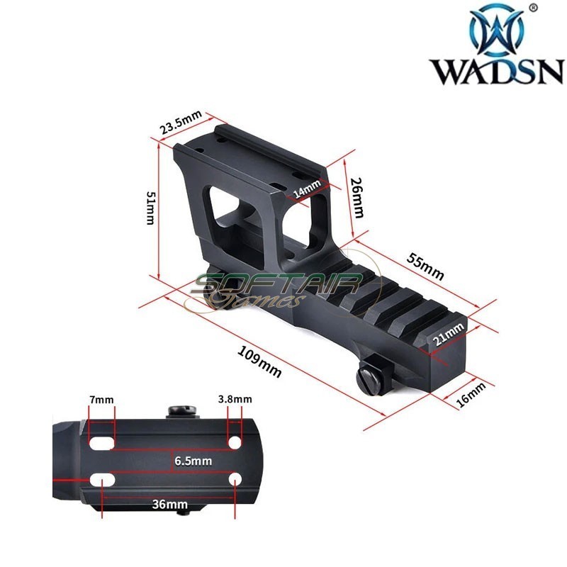 Mount Micro NVG T1/T2 BLACK Wadsn (ws02012-bk)