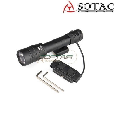 Flashlight CD Style REIN 1.0 Long BLACK Sotac Gear (sg-sd-1113-bk)