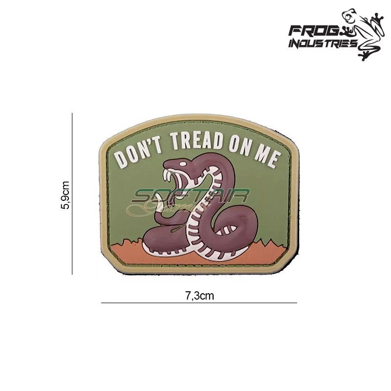 Patch 3D PVC "Don't Tread On Me" Frog Industries® (fi-006390)