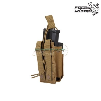 Single Magazine Pouch 5.56 & 9mm COYOTE BROWN Frog Industries® (fi-035871-cb)