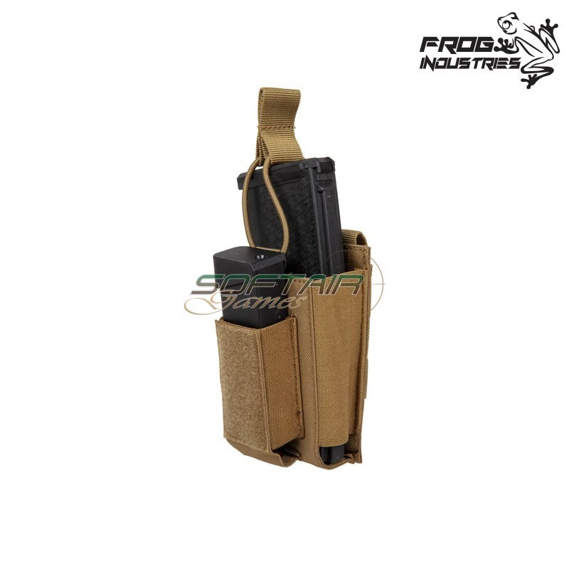 Tasca Singola Caricatore 5.56 & 9mm COYOTE BROWN Frog Industries® (fi-035871-cb)
