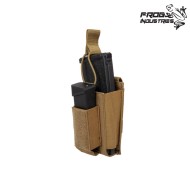 Single Magazine Pouch 5.56 & 9mm COYOTE BROWN Frog Industries® (fi-035871-cb)