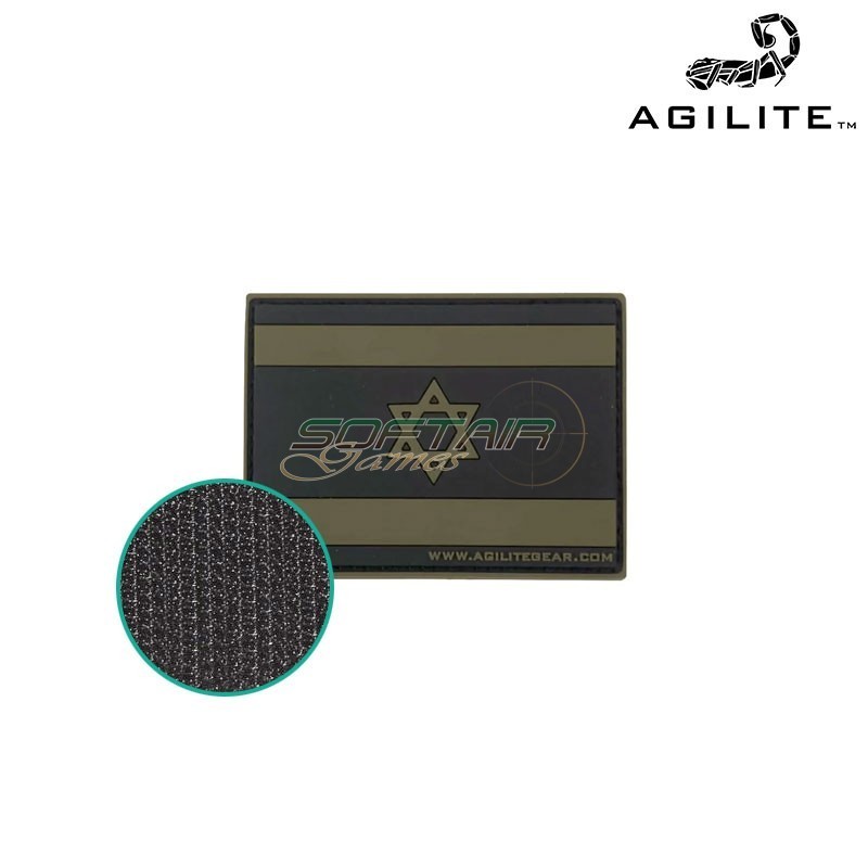 Patch PVC bandiera Israele OLIVE DRAB Agilite (8121odg1sz)