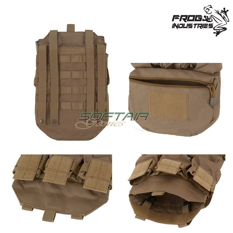 ASSAULT Rear Panel Molle COYOTE Frog Industries® (fi-51613103-cb)