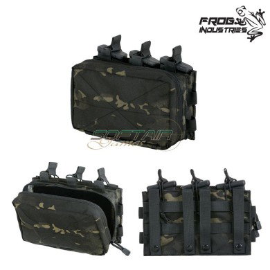 Tasca tripla 5.56 Utility Pouch MULTICAM BLACK Frog Industries® (fi-51613213-mcbk)