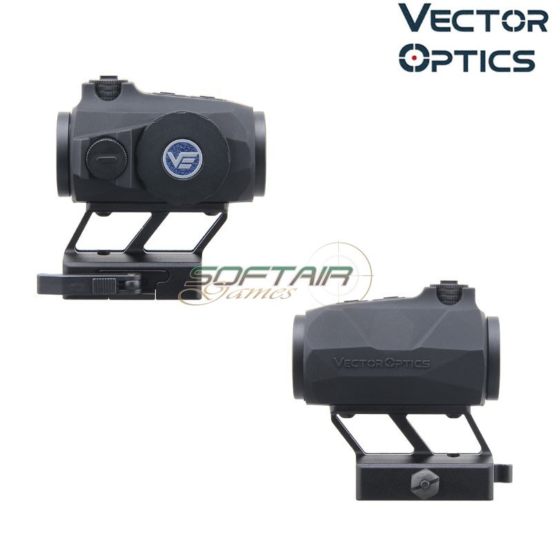 RED Dot Maverick-IV 1x20 Mini Rubber Armored Reflex BLACK Vector Optics (ve-scrd-60)