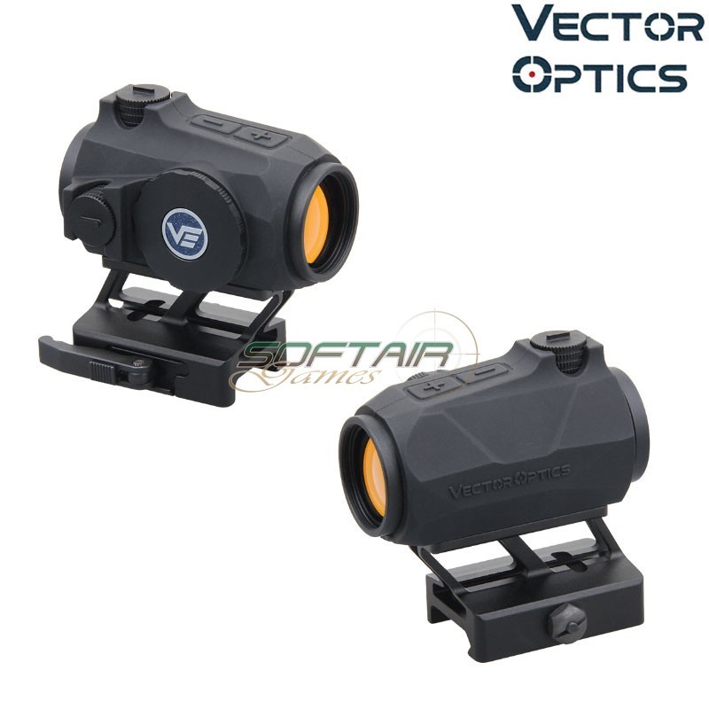 RED Dot Maverick-IV 1x20 Mini Rubber Armored Reflex BLACK Vector Optics (ve-scrd-60)