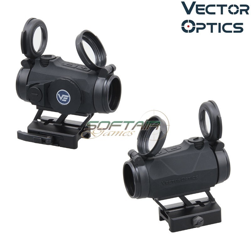 RED Dot Maverick-IV 1x20 Mini Rubber Armored Reflex BLACK Vector Optics (ve-scrd-60)