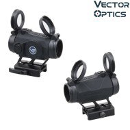 RED Dot Maverick-IV 1x20 Mini Rubber Armored Reflex BLACK Vector Optics (ve-scrd-60)