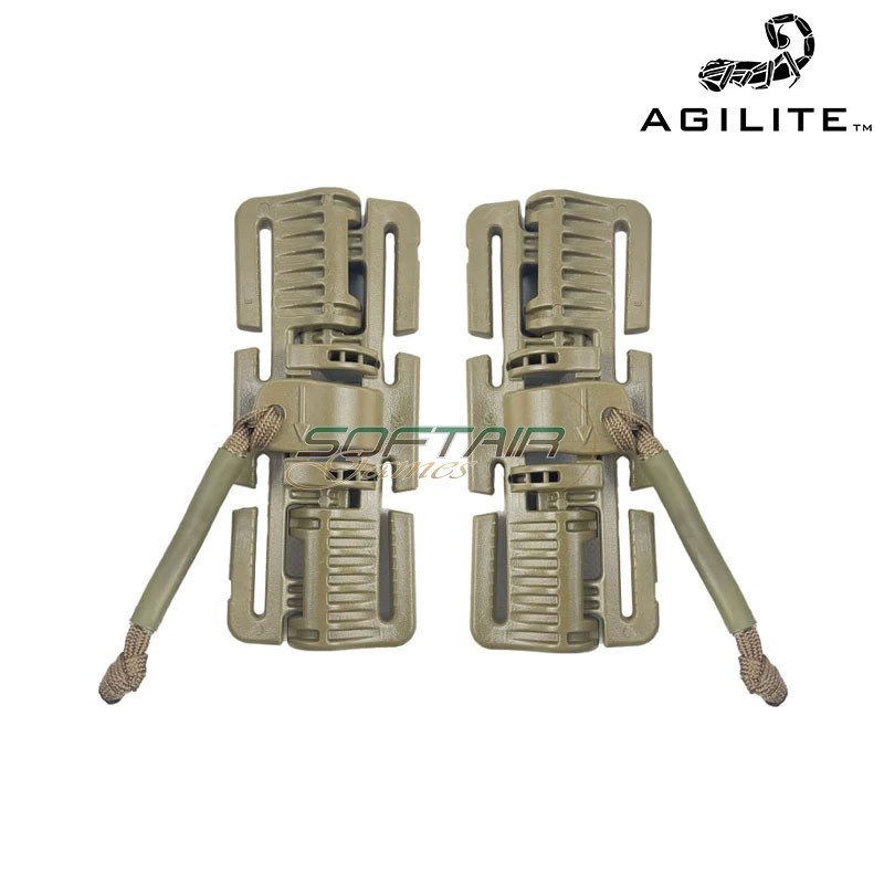 2M ROC Quick-Release Buckle Set COYOTE BROWN Agilite (AGI0184)