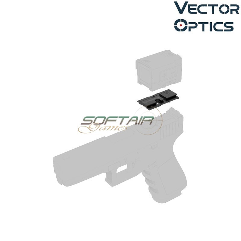 Adapter MOS to VOD BLACK Frenzy Plus for Glock G17 Vector Optics (ve-scfrm-12)