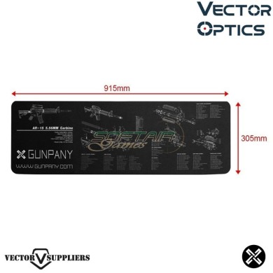 Tappetino Mouse Pad XL AR-15 BLACK Vector Optics (ve-scbm-01)