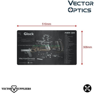 Tappetino Mouse Pad Glock BLACK Vector Optics (ve-scbm-02)