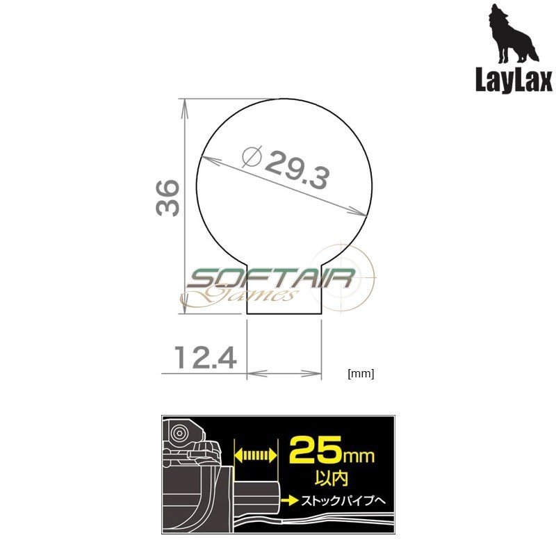Lightweight 12 Position Buffer Tube Laylax (la-184009)